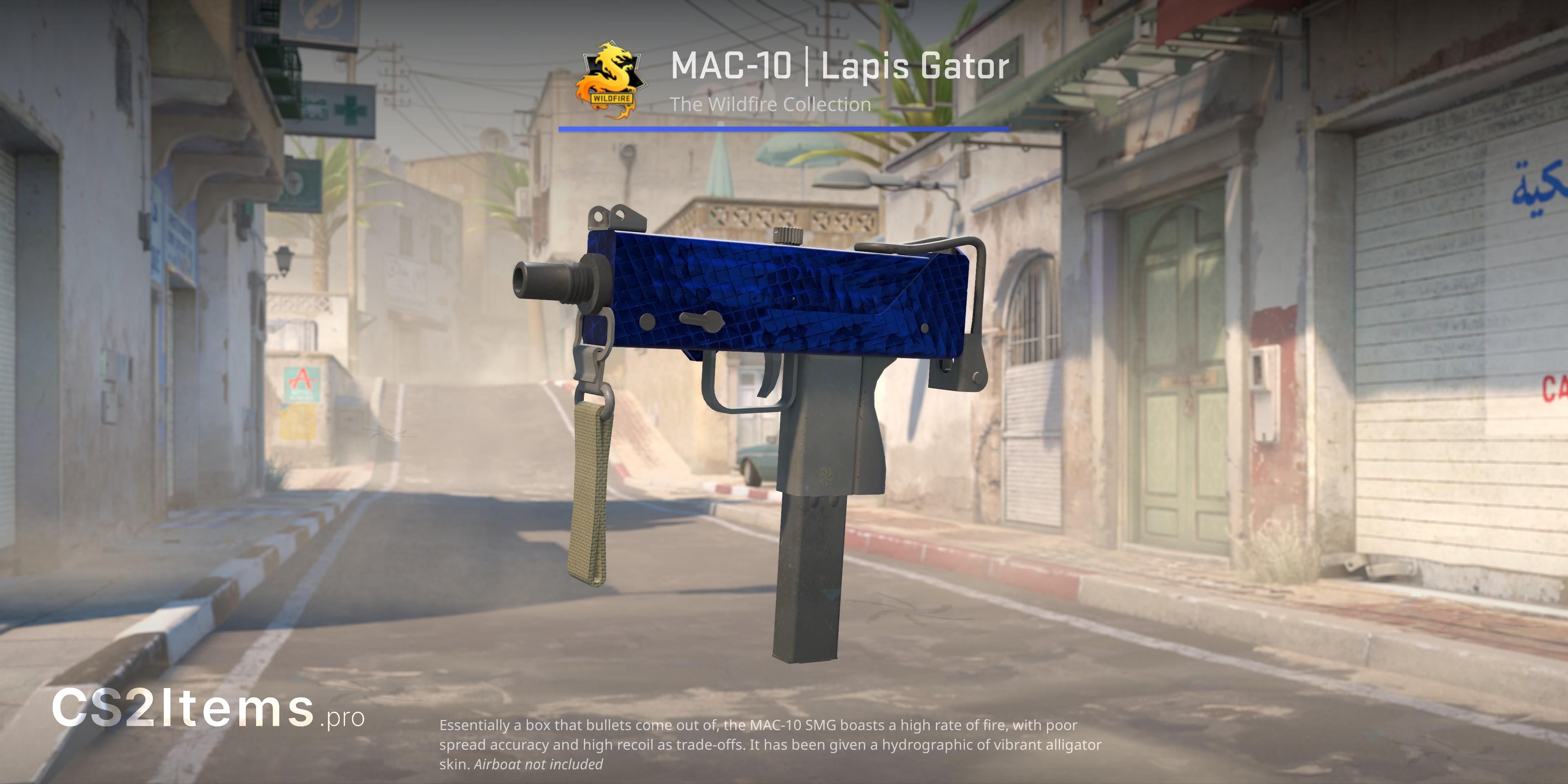 CS2 MAC-10 | Lapis Gator หน้า