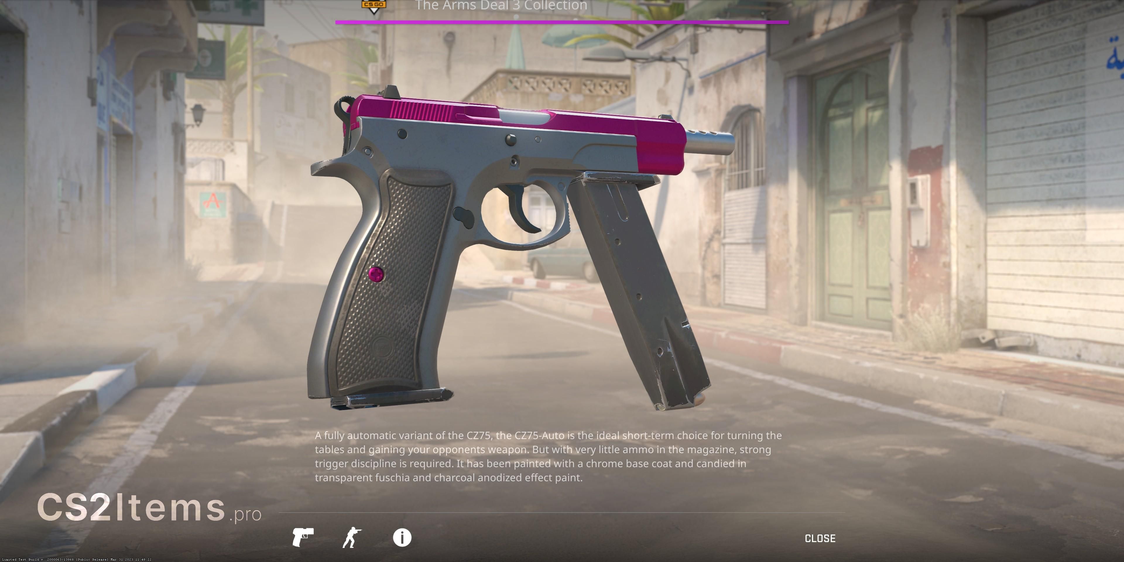 CS2 CZ75-Auto | Le fuchsia, c'est ça ! Fond