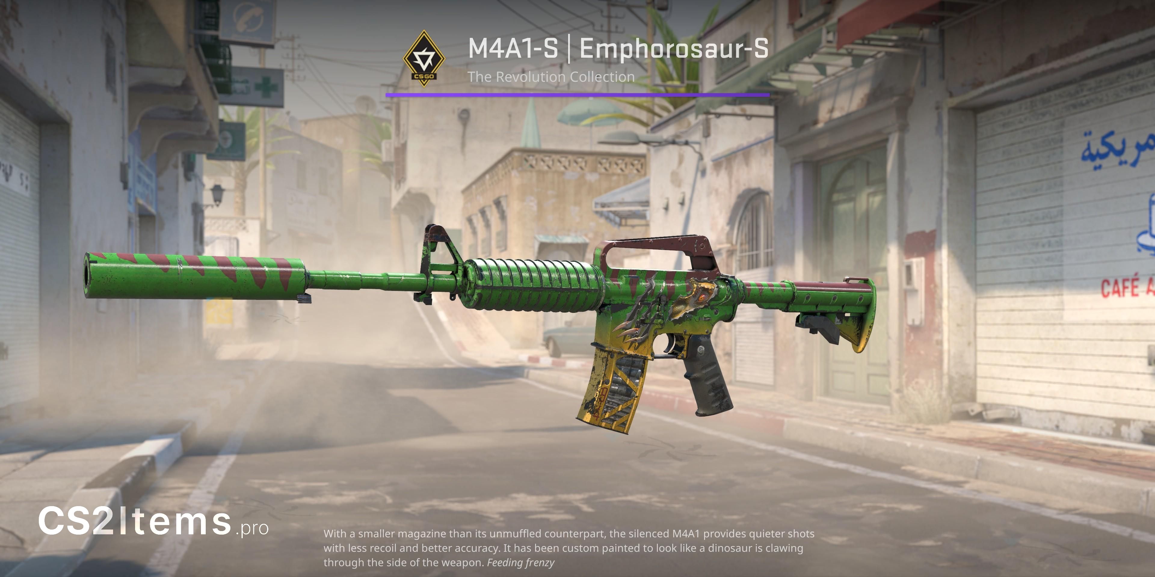 CS2 M4A1-S | Emphorosaur-S Mặt trước