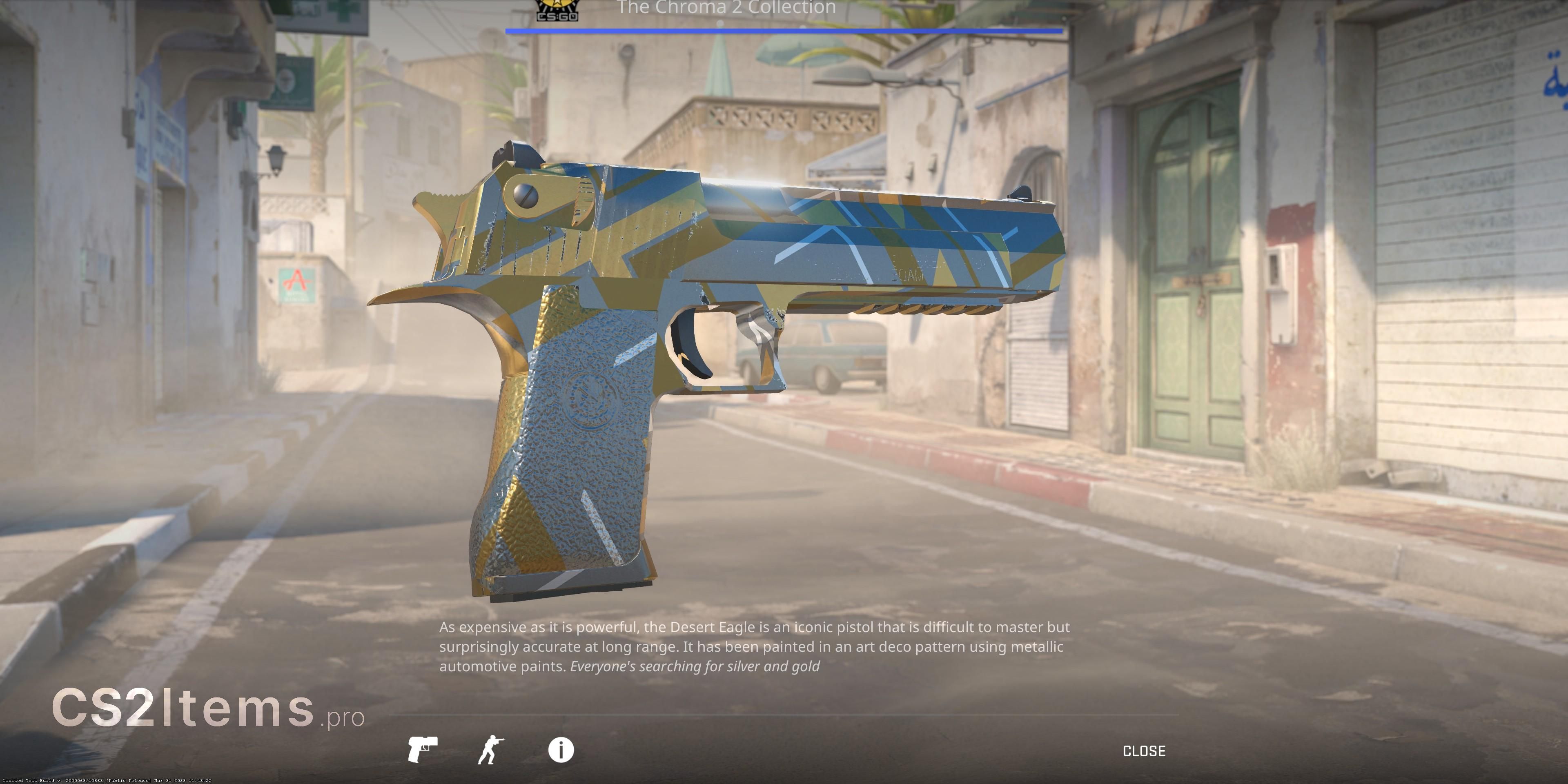 CS2 Desert Eagle | Bronze Deco Rear