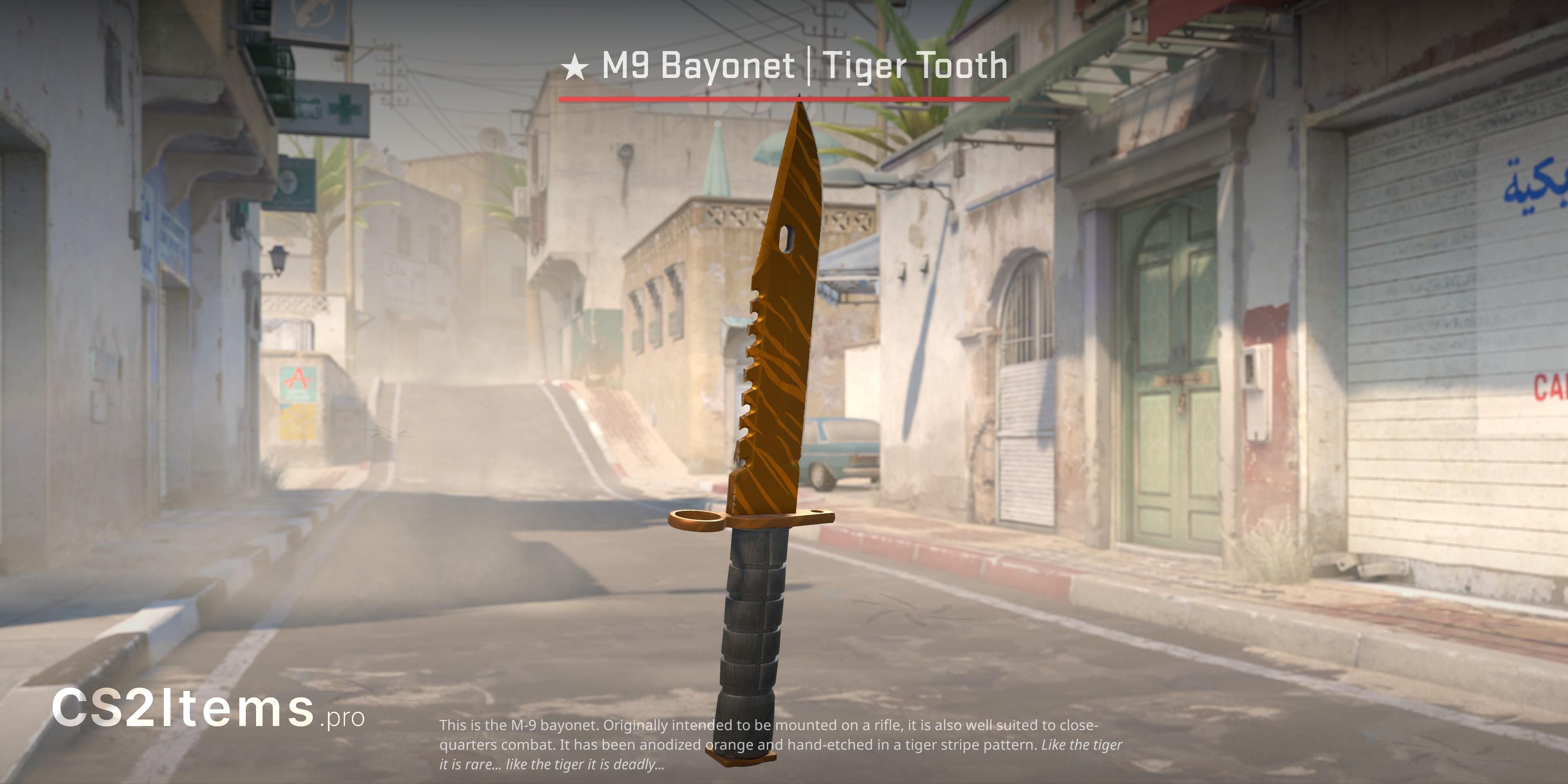 CS2 ★ M9-bajonett | Tiger Tooth Framsida