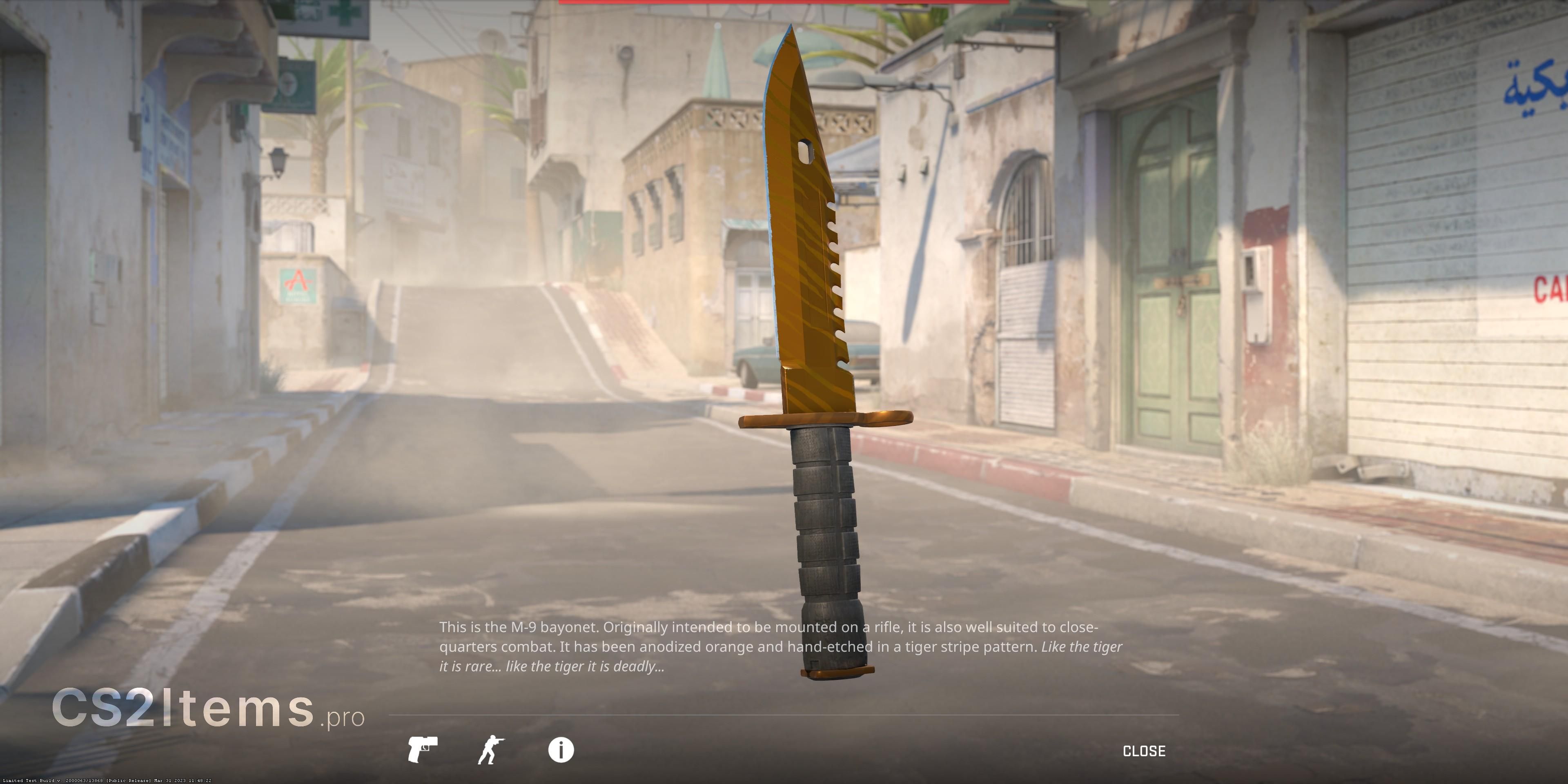 CS2 ★ M9-bajonett | Tiger Tooth Baksida