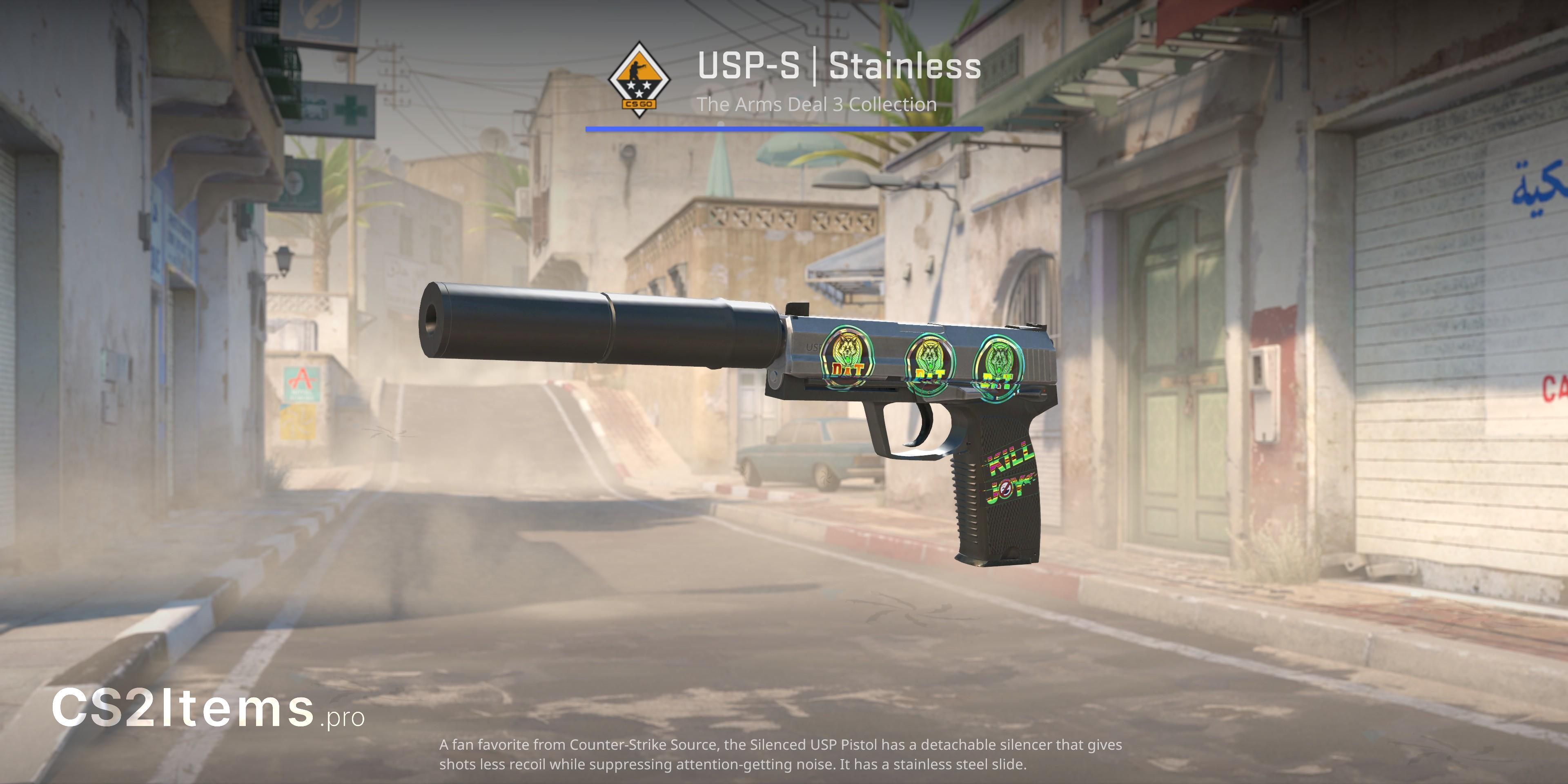 CS2 USP-S | Stainless Anteriore