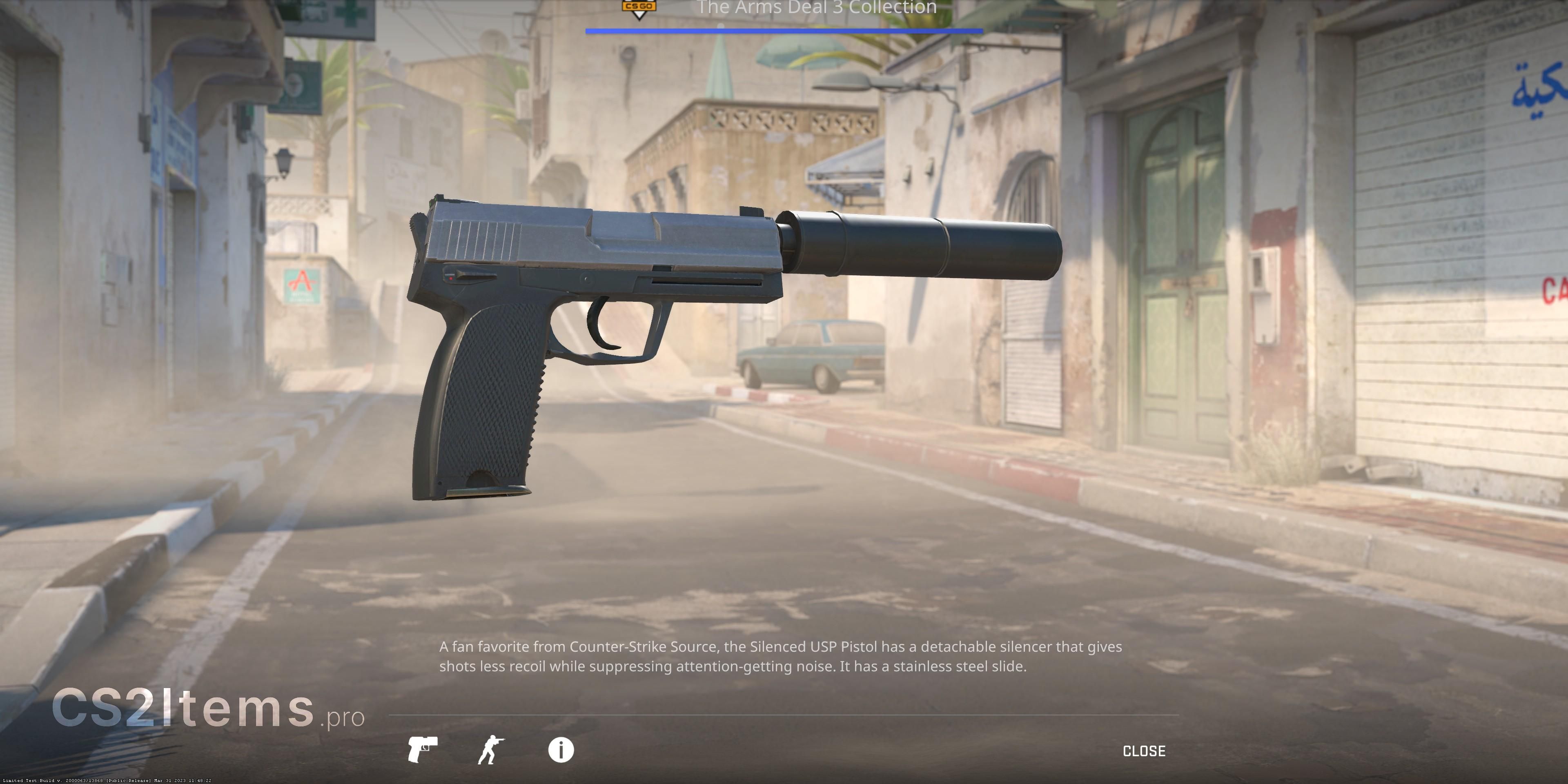 CS2 USP-S | Stainless Retro