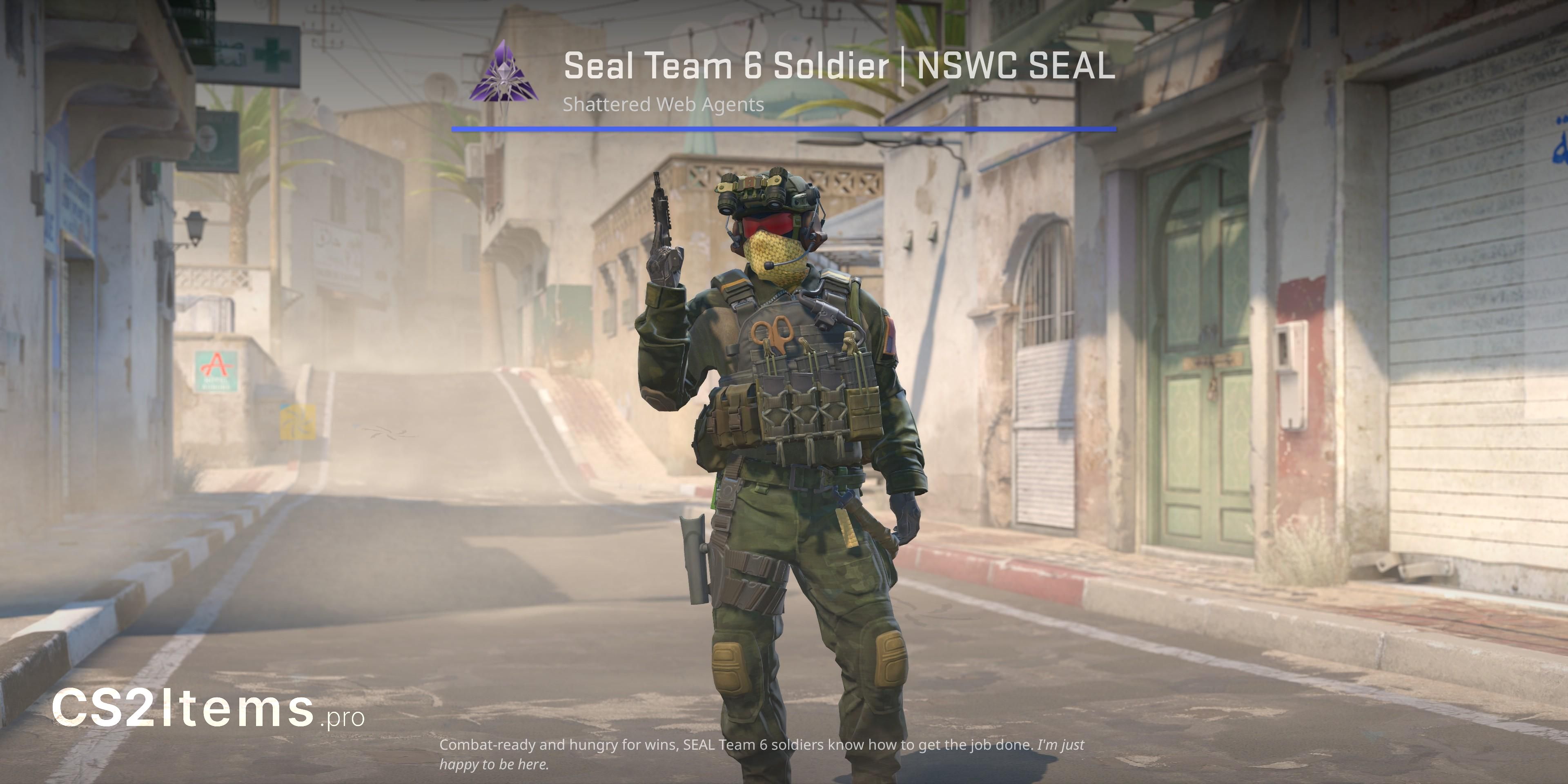 CS2 Seal Team 6 Soldier | NSWC SEAL Față