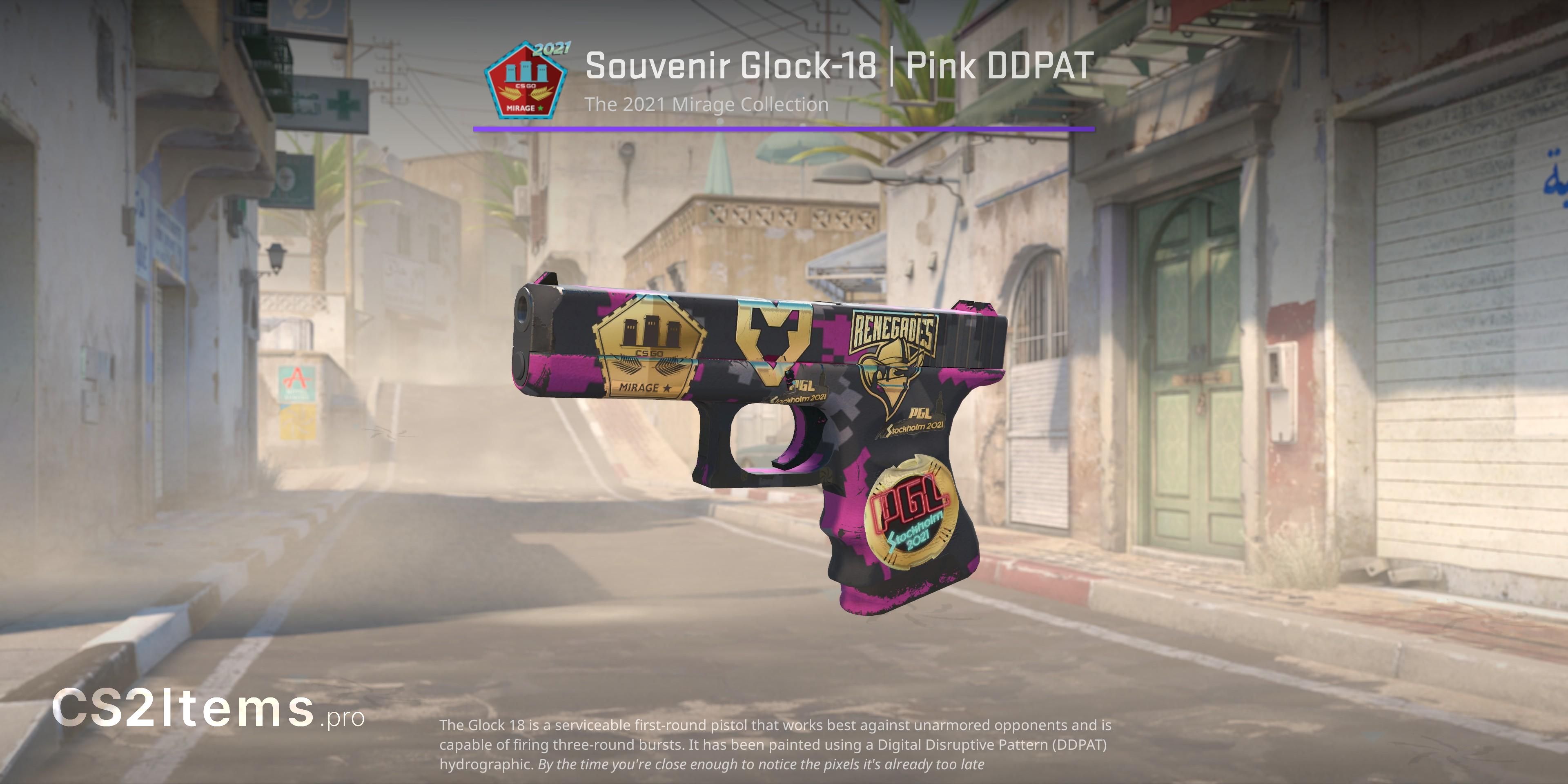 CS2 Glock-18 | Pink DDPAT Front