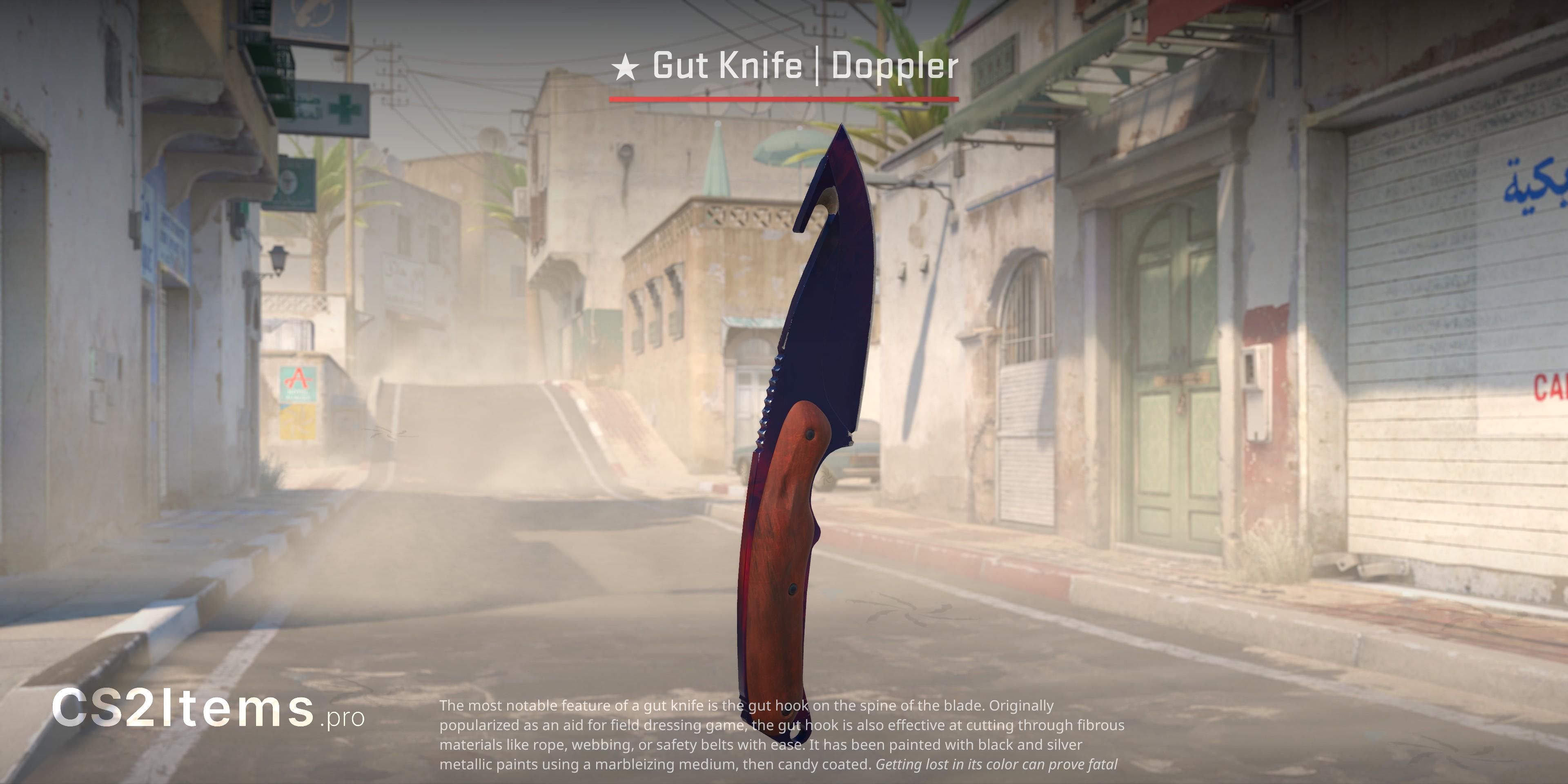 CS2 Faca Gut Hook (★) | Doppler Frente