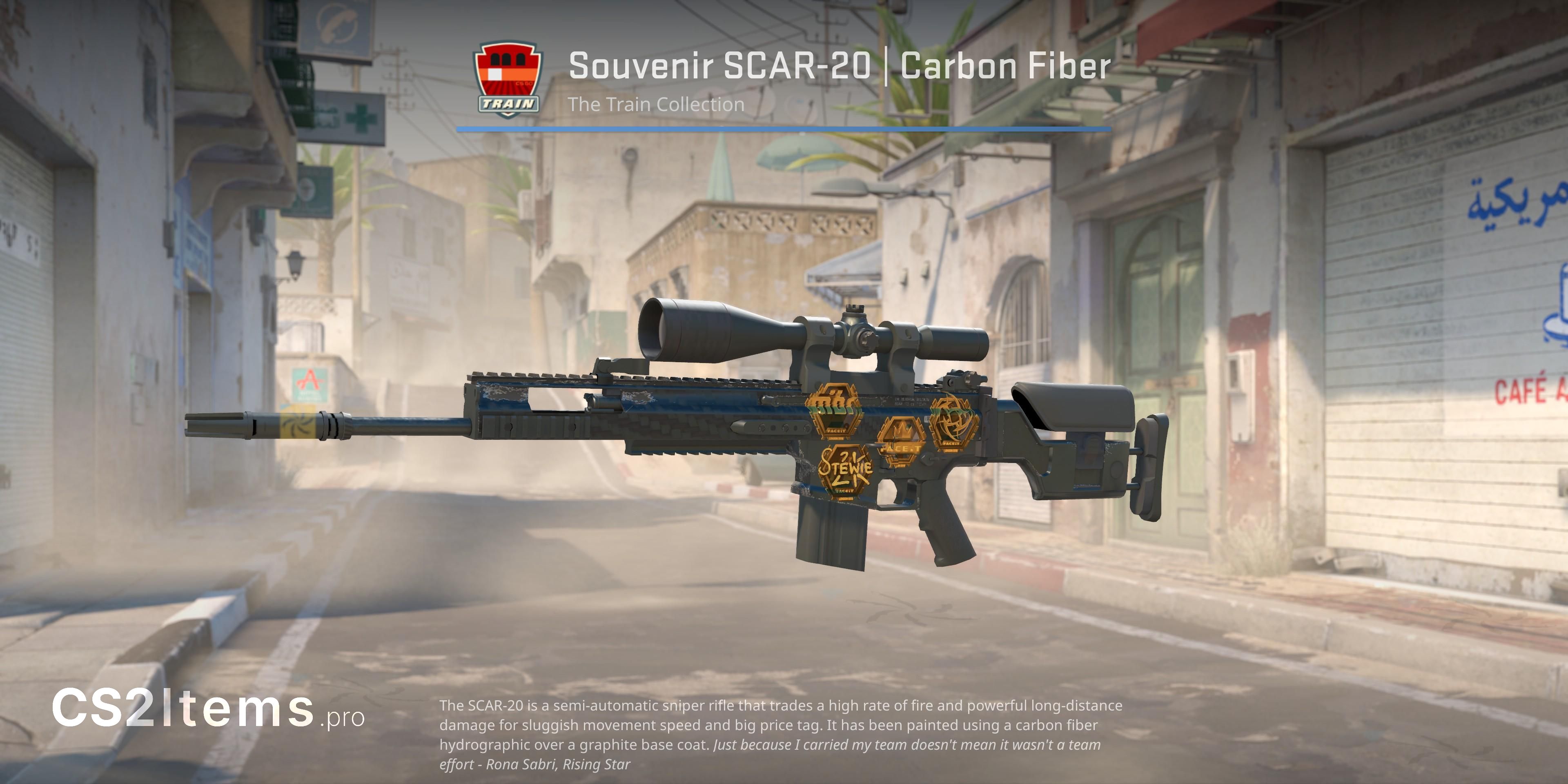 CS2 SCAR-20 | Carbon Fiber Forsiden